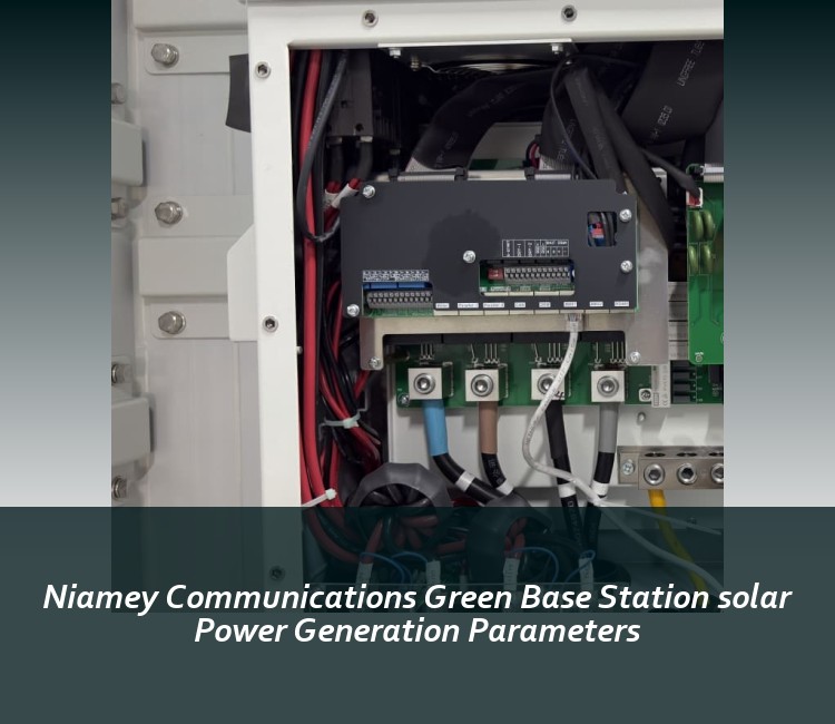 Niamey Communications Green Base Station solar Power Generation Parameters