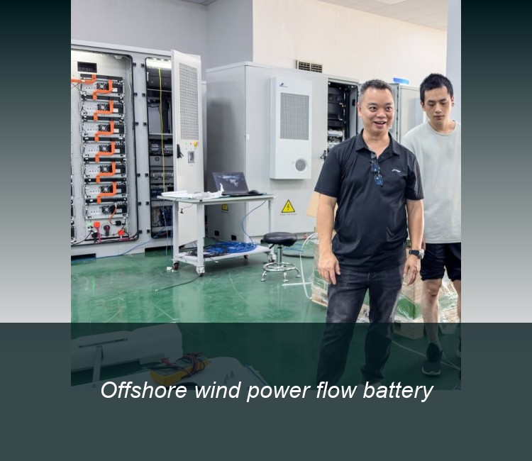 Offshore wind power flow battery