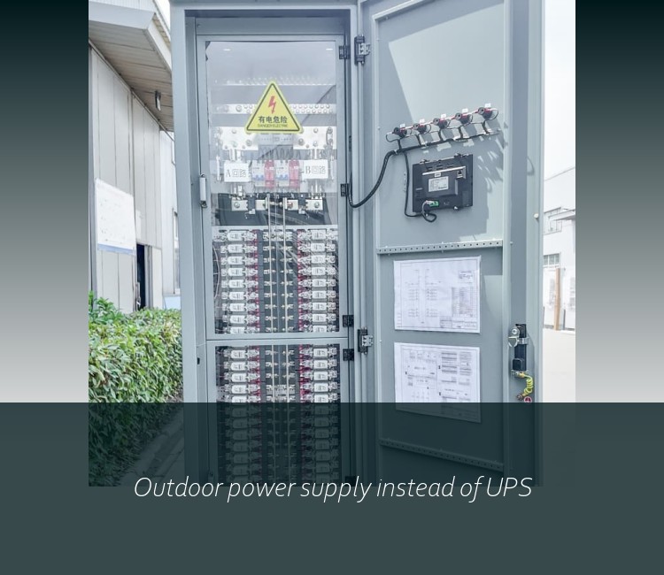Outdoor power supply instead of UPS