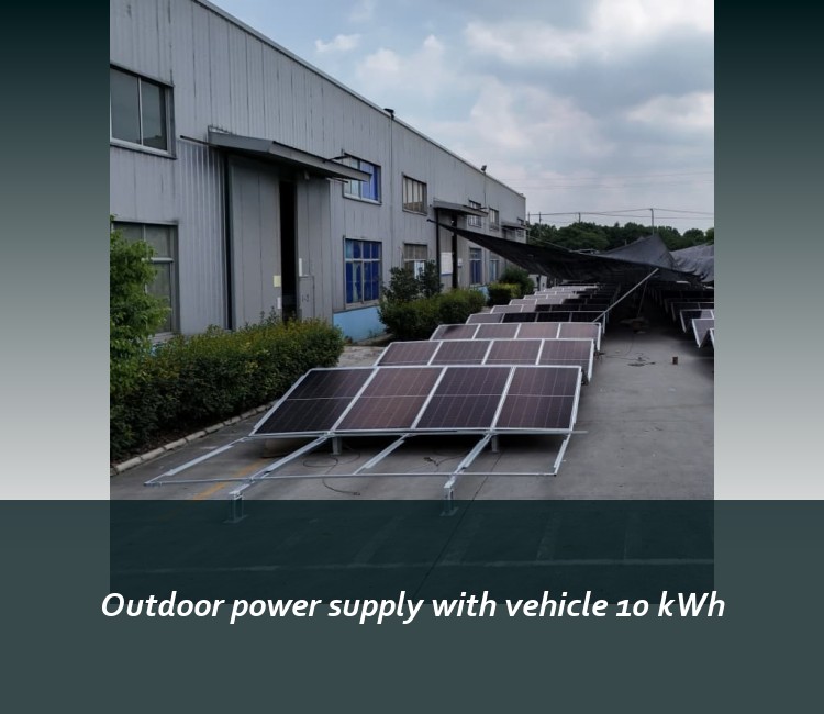 Outdoor power supply with vehicle 10 kWh