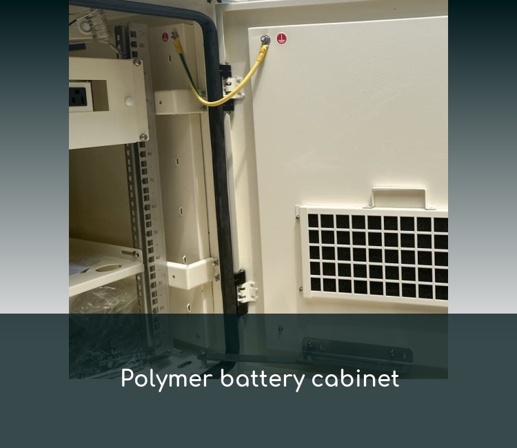 Polymer battery cabinet