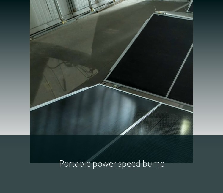 Portable power speed bump