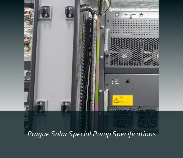 Prague Solar Special Pump Specifications