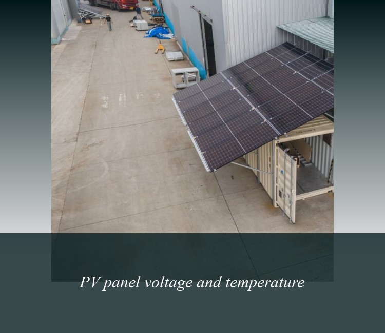PV panel voltage and temperature