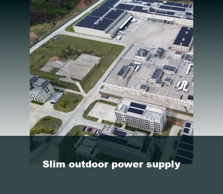 Slim outdoor power supply
