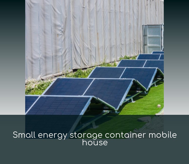 Small energy storage container mobile house