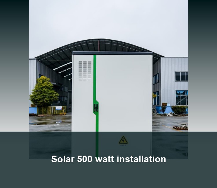 Solar 500 watt installation