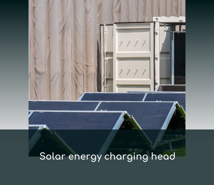 Solar energy charging head