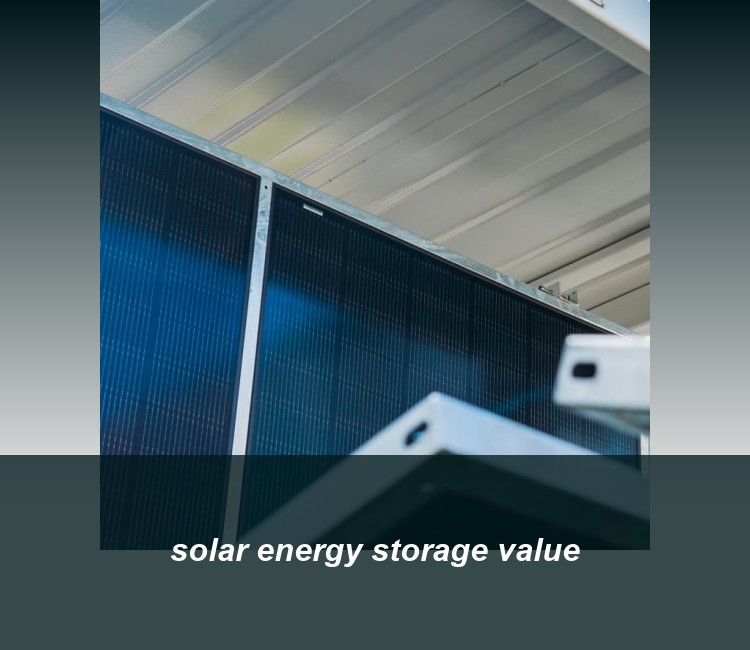 solar energy storage value