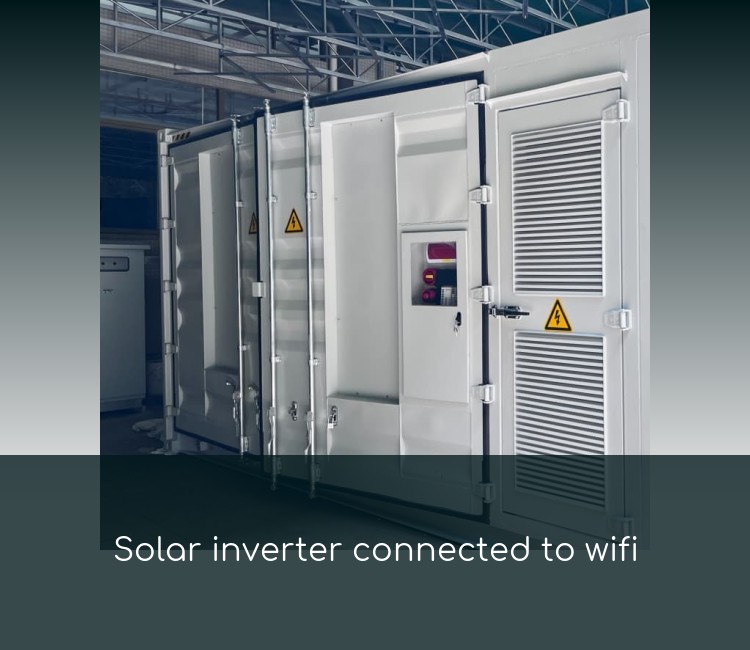 Solar inverter connected to wifi