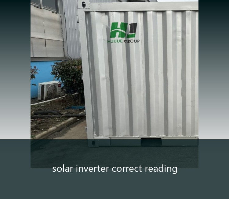 solar inverter correct reading