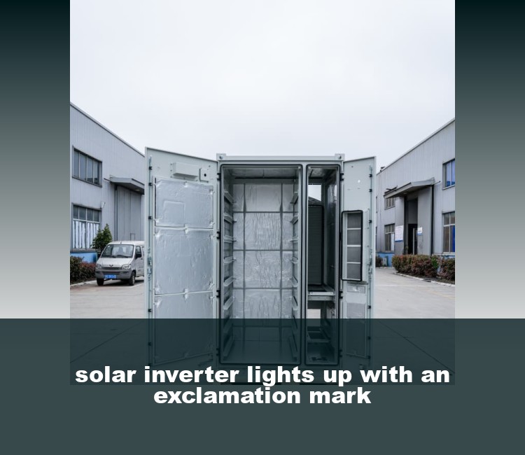solar inverter lights up with an exclamation mark