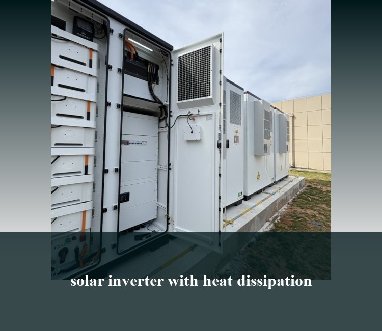 solar inverter with heat dissipation