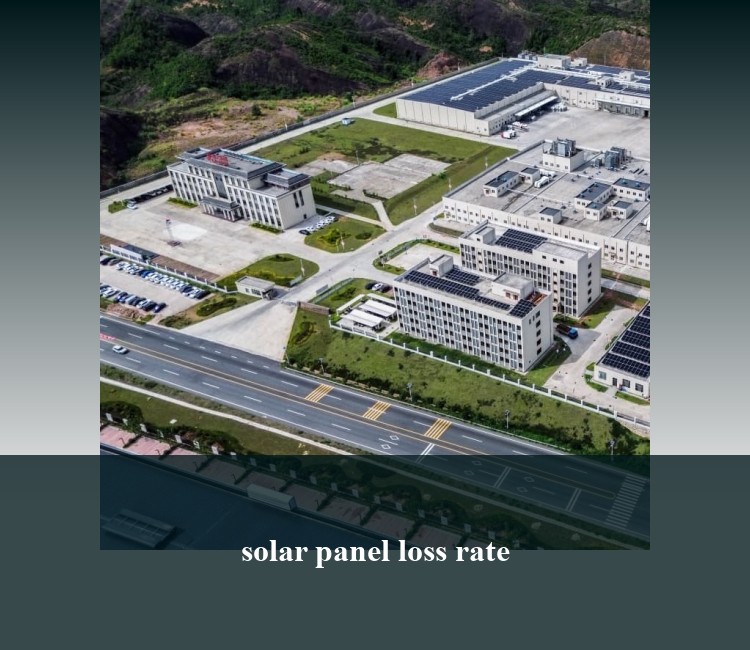 solar panel loss rate