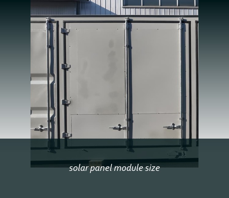 solar panel module size