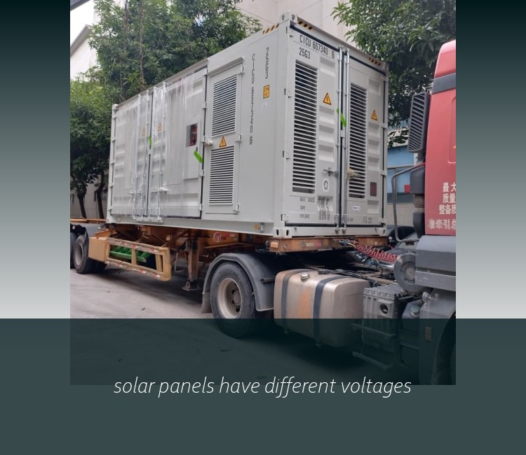solar panels have different voltages