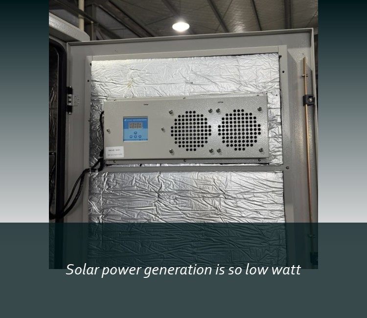 Solar power generation is so low watt
