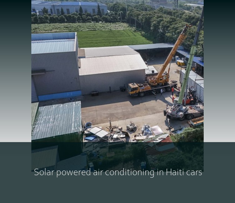 Solar powered air conditioning in Haiti cars