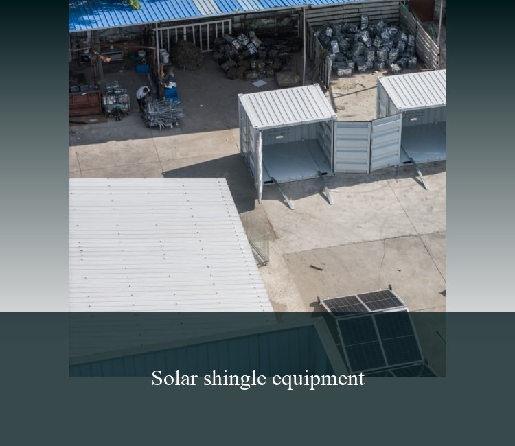 Solar shingle equipment