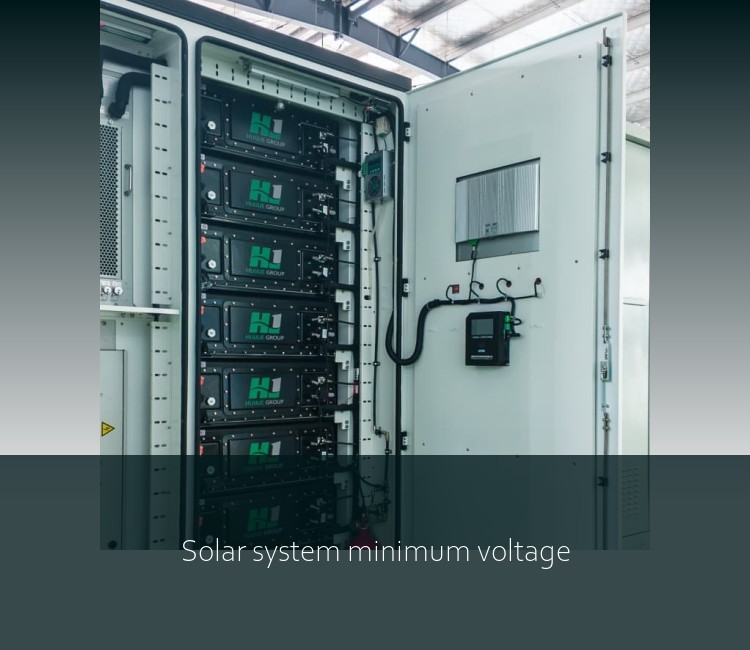 Solar system minimum voltage