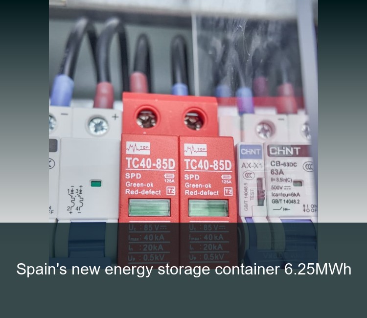 Spain's new energy storage container 6.25MWh