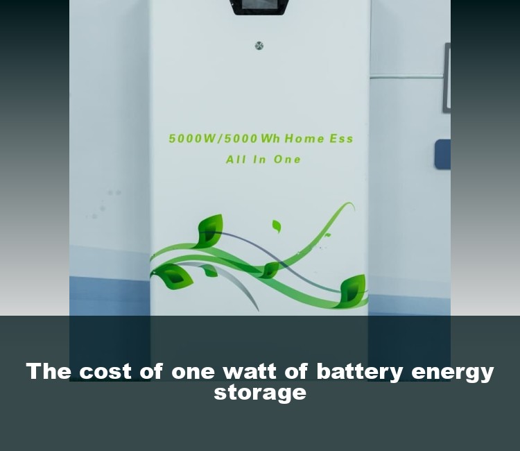 The cost of one watt of battery energy storage