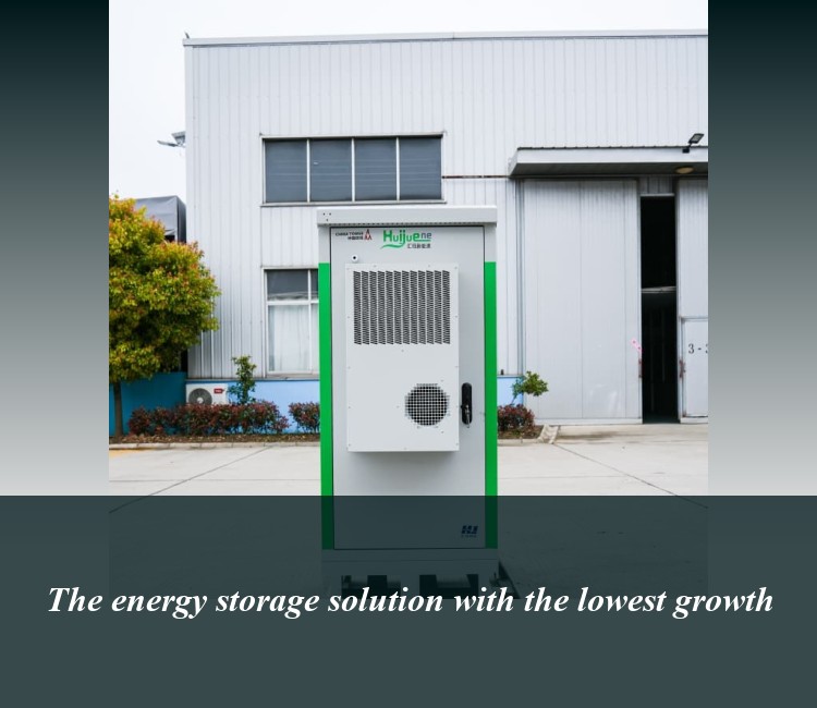 The energy storage solution with the lowest growth