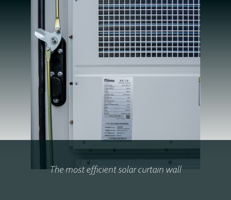 The most efficient solar curtain wall