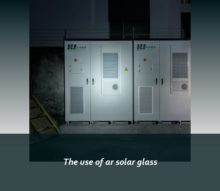 The use of ar solar glass