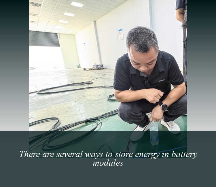 There are several ways to store energy in battery modules