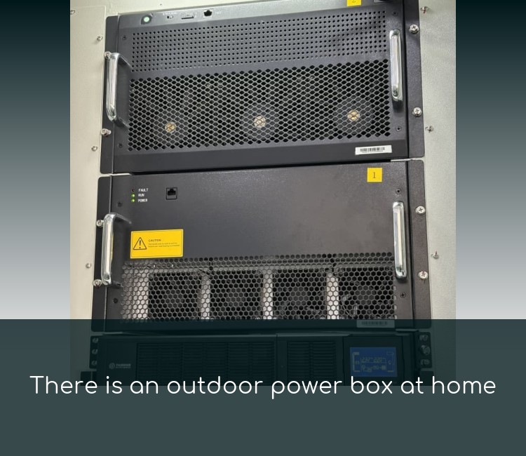 There is an outdoor power box at home