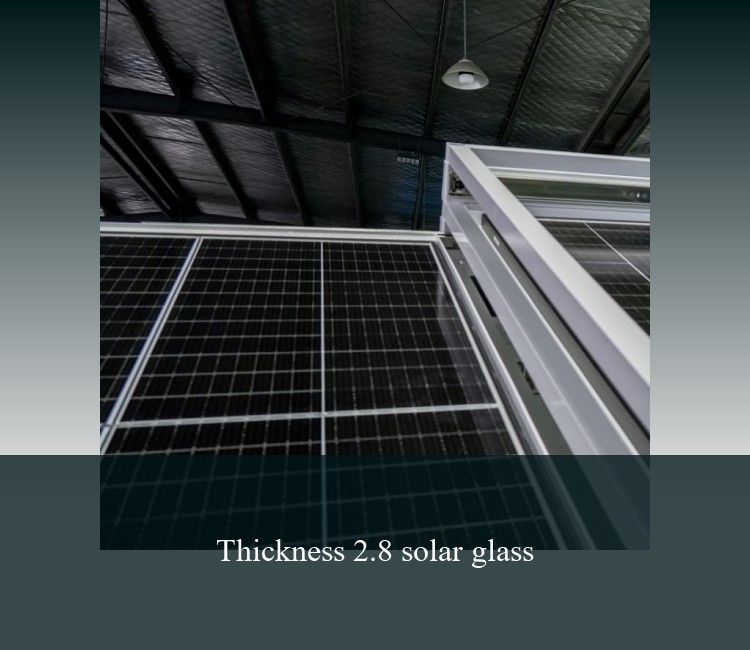 Thickness 2.8 solar glass