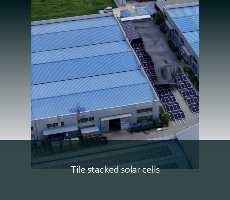 Tile stacked solar cells