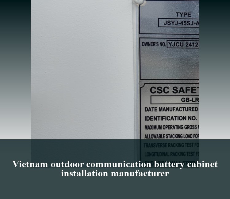 Vietnam outdoor communication battery cabinet installation manufacturer