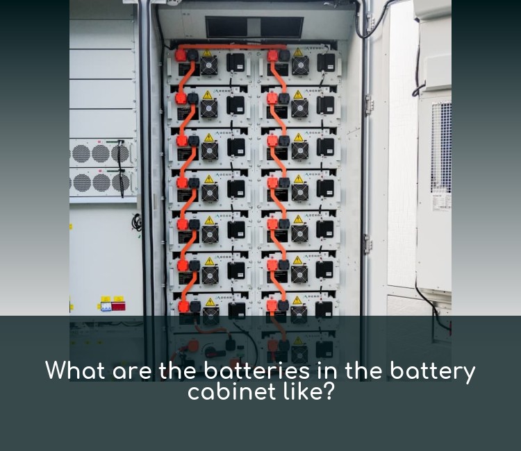 What are the batteries in the battery cabinet like?