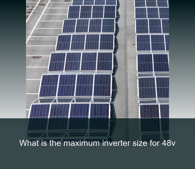 What is the maximum inverter size for 48v