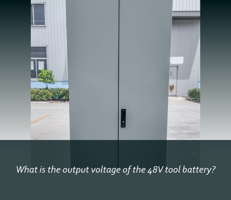 What is the output voltage of the 48V tool battery?