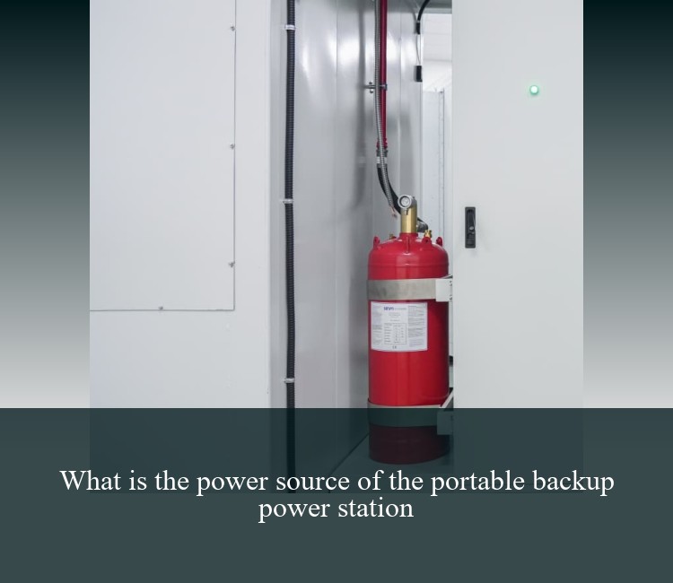 What is the power source of the portable backup power station