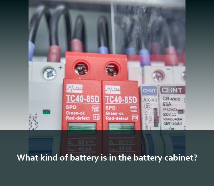 What kind of battery is in the battery cabinet?