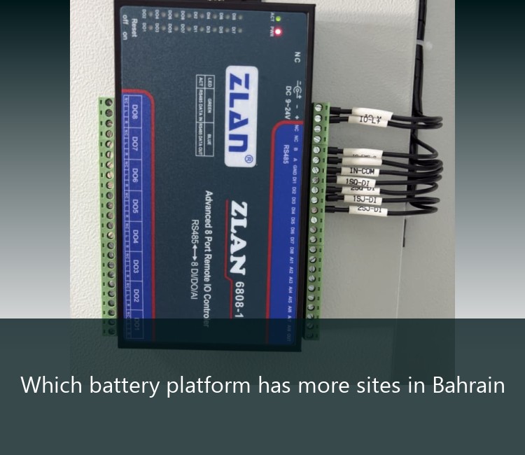Which battery platform has more sites in Bahrain