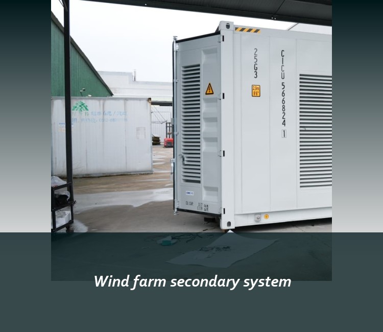 Wind farm secondary system